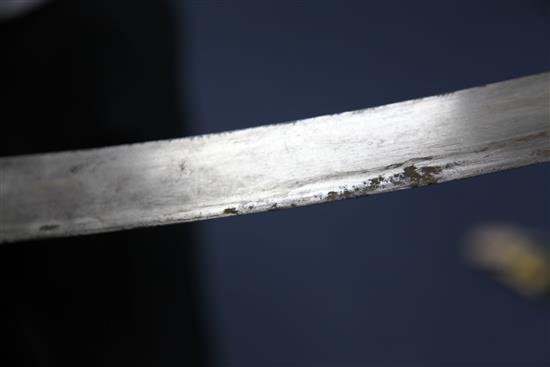 A George III Grenadier Company officers sword of the 53rd Regiment of Foot (Kings Shropshire Light Infantry),